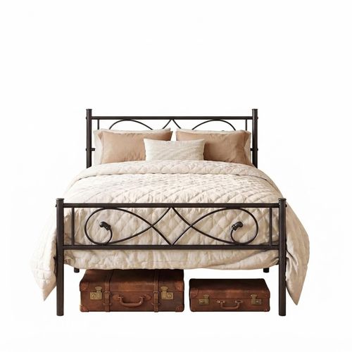 Twin Platform Bed Frame with Fist Design